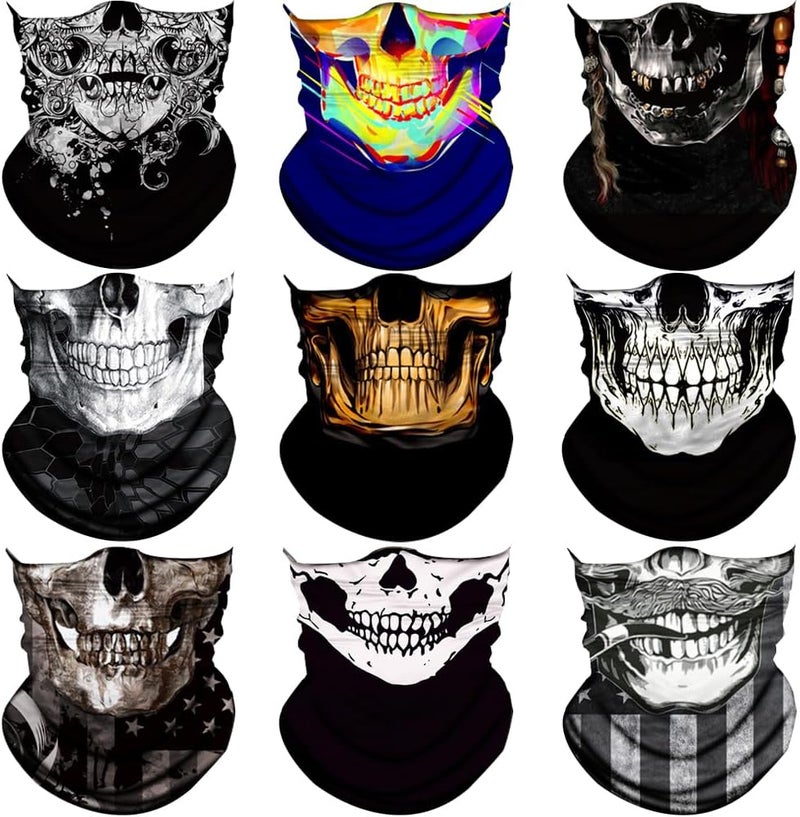 SIDAZON Neck Gaiter Mask,UV Protection Bandana Gator Face Cover Covering Mask,Tube Scarf,Neck Warmer Balaclava,Headband - Image 1